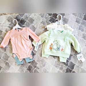 NWT Carter's And Disney Baby Matching Sets Size 3M